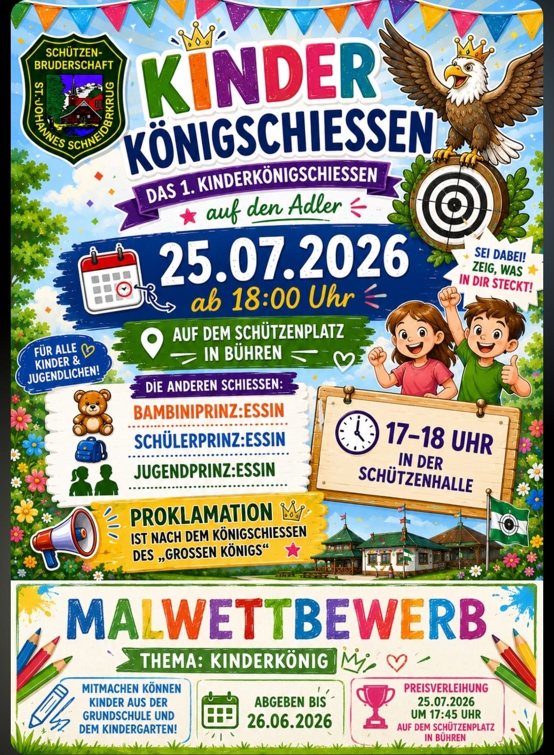 1. Kinderkönig-Adler-Schießen